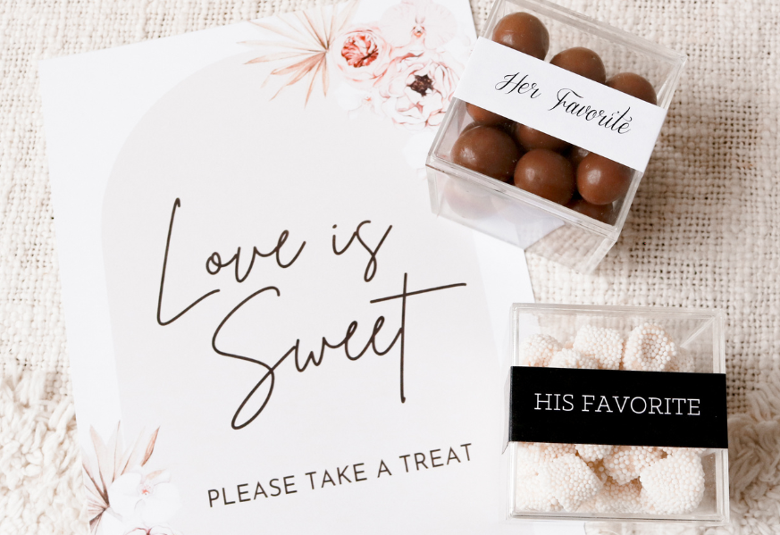 candy wedding favors