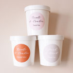 Personalized Mini Ice Cream Containers