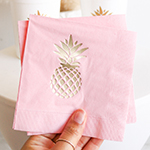 Metallic Gold Pineapple Napkins (set of 25)