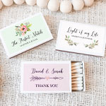 Wedding Matches - Floral (set of 50)
