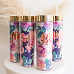 Floral Monogram Tumbler