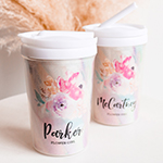 Flower Girl Sippy Cups