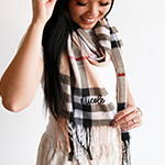 Personalized Plaid Scarf