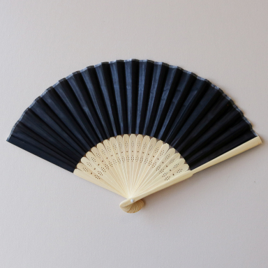Silk Hand Fans - BLACK