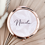 Palm Print Mirror Compacts