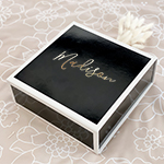 Bridesmaid Gift Boxes - Black & Gold
