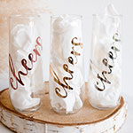 Cheers Stemless Flutes (set of 6)