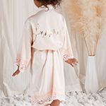 Personalized Girls Robe - Satin Lace