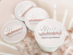Round Gift Box - Retro Bride & Babe