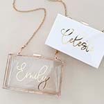 Personalized Acrylic Clutch Purse