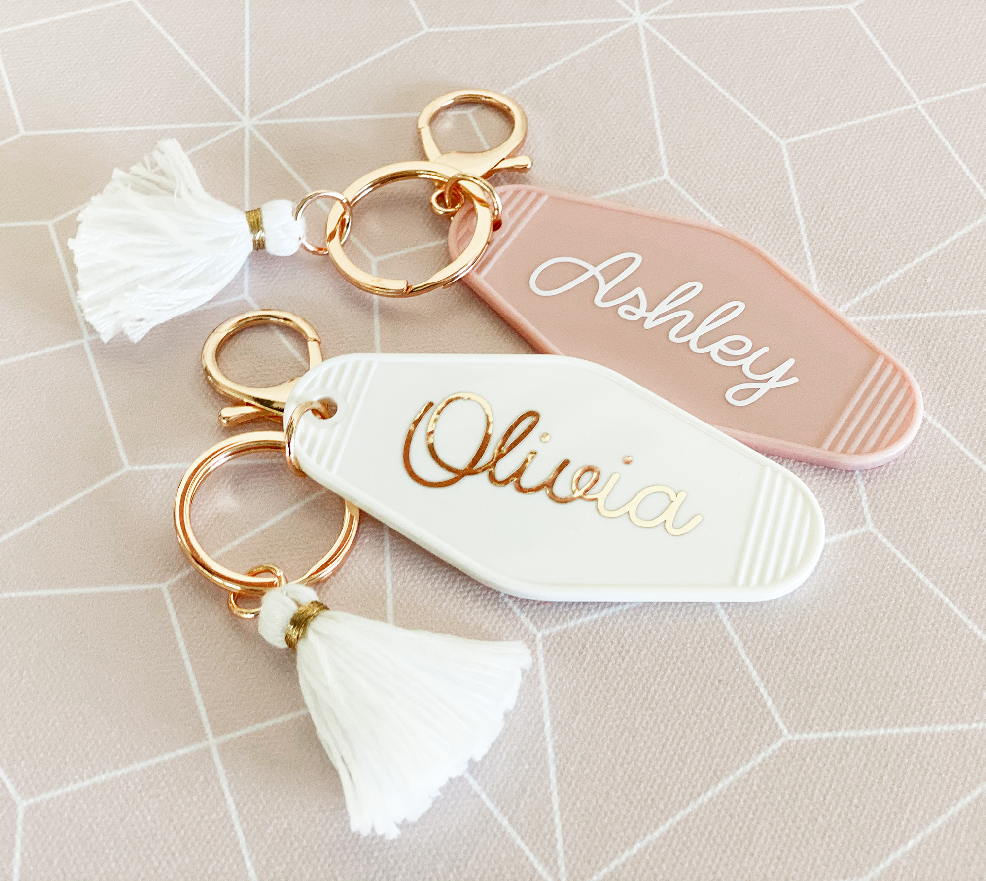 Monogram Key Chain-wedding-gift shop-Free Shipping!-All