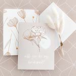 Floral Bridesmaid Proposal Cards