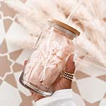 Wildflower Iced Coffee Glass