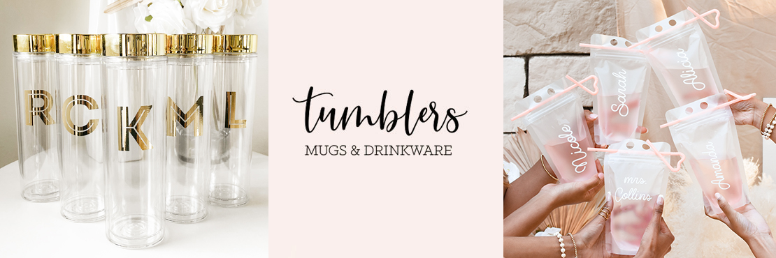 Personalized Bridal Party Tumblers by philoSophie's