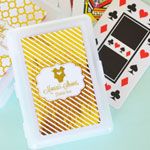 Personalized Metallic Foil Playing Cards - Baby