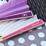 Personalized Colored Paper Fans