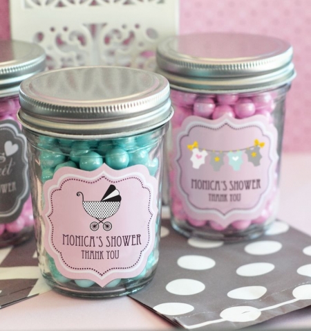 baby shower mason jar