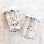 Foil Mini Mason Jars