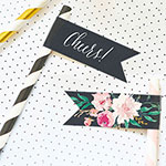 Flag Labels - Floral Garden