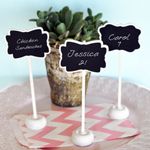 Framed Chalkboard Place Card Stands