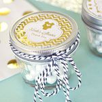 Personalized Metallic Foil Small 4 oz Mason Jars - Baby