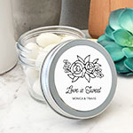 Small Mason Jars - Floral