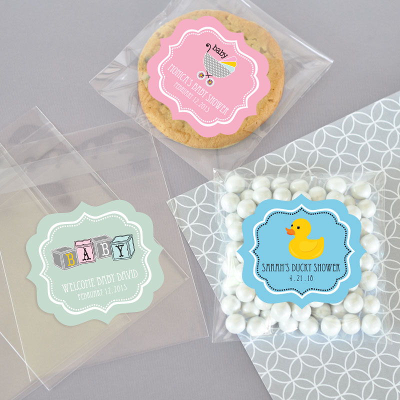 personalized candy bags for baby shower