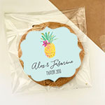 Personalized Tropical Beach Clear Candy Bags (Set of 24)