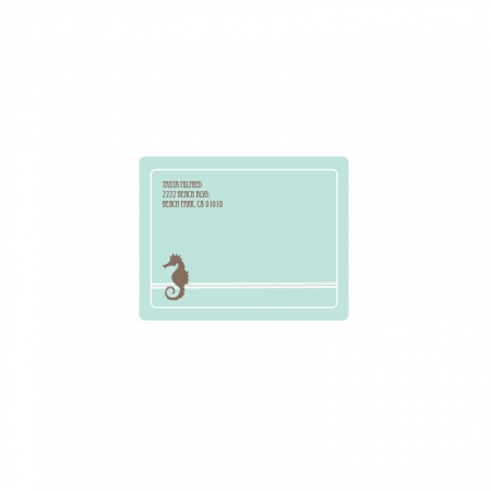 Beach Party Return Address Labels