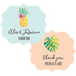 Personalized Tropical Beach Frame Labels