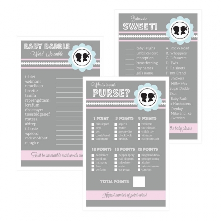 Baby Shower Games Set Of 10 Gender Reveal Baby Shower Games Set Of 10 Gender Reveal