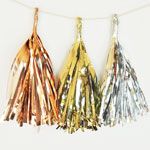 Metallic Mini Tassels (set of 6)