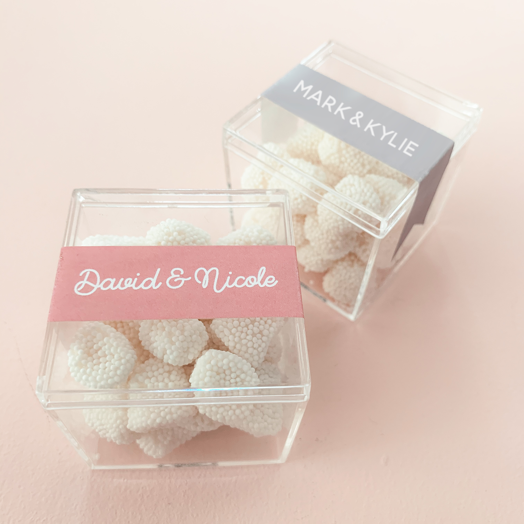 Personalized Clear Favor Boxes