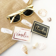 Personalized Metallic Foil Luggage Tags