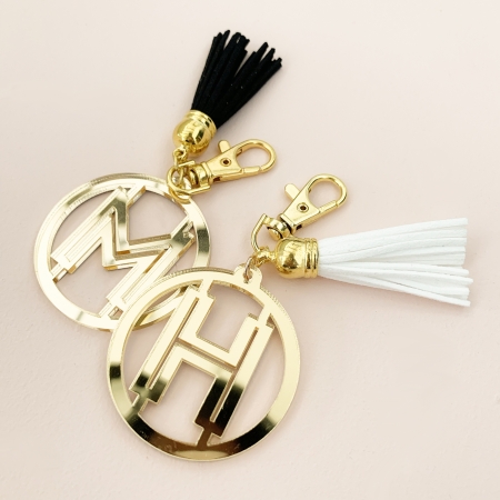 Monogrammed Acrylic Key Chain