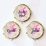 Personalized Floral Compacts