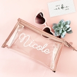 Metallic Makeup Bags - Personalized