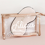 Metallic Makeup Bags - Personalized