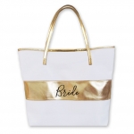 Bridal Party Gold Stripe Bag