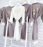 Cotton Lace Robes - Bridal Party