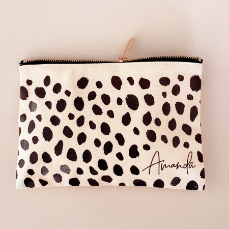 Cheetah Print Makeup Bags