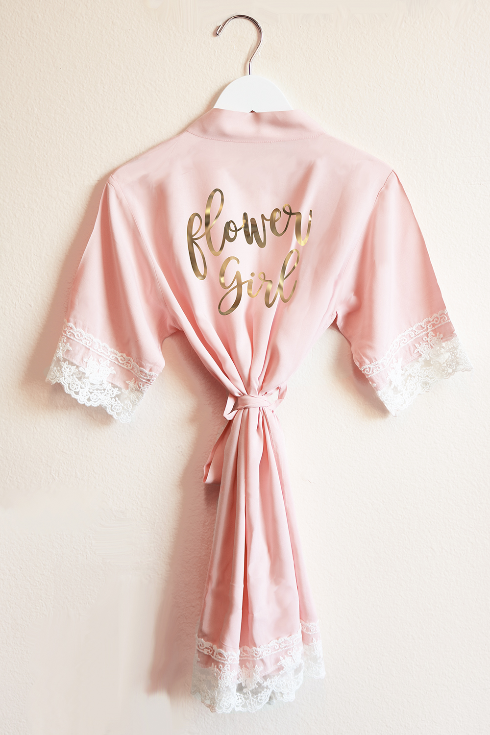Wedding Favorites Flower Girl Robes Cotton Lace