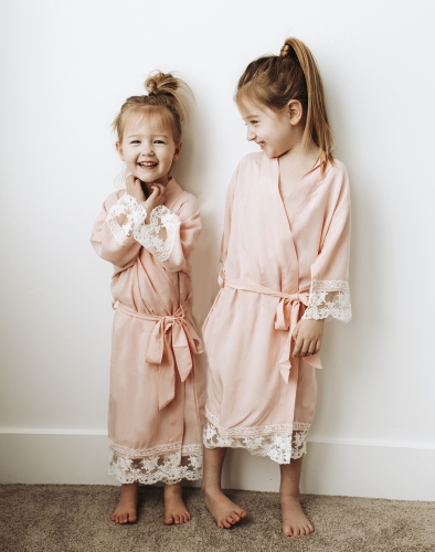 Girls Robe - Cotton Lace - Child Size
