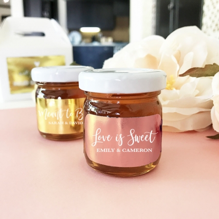 Personalized Foil Honey Jars