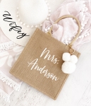 Burlap Tote Bag - Personalized