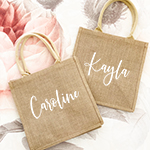 Burlap Tote Bag - Personalized