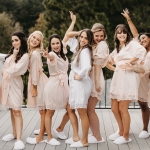 Personalized Satin Lace Robes