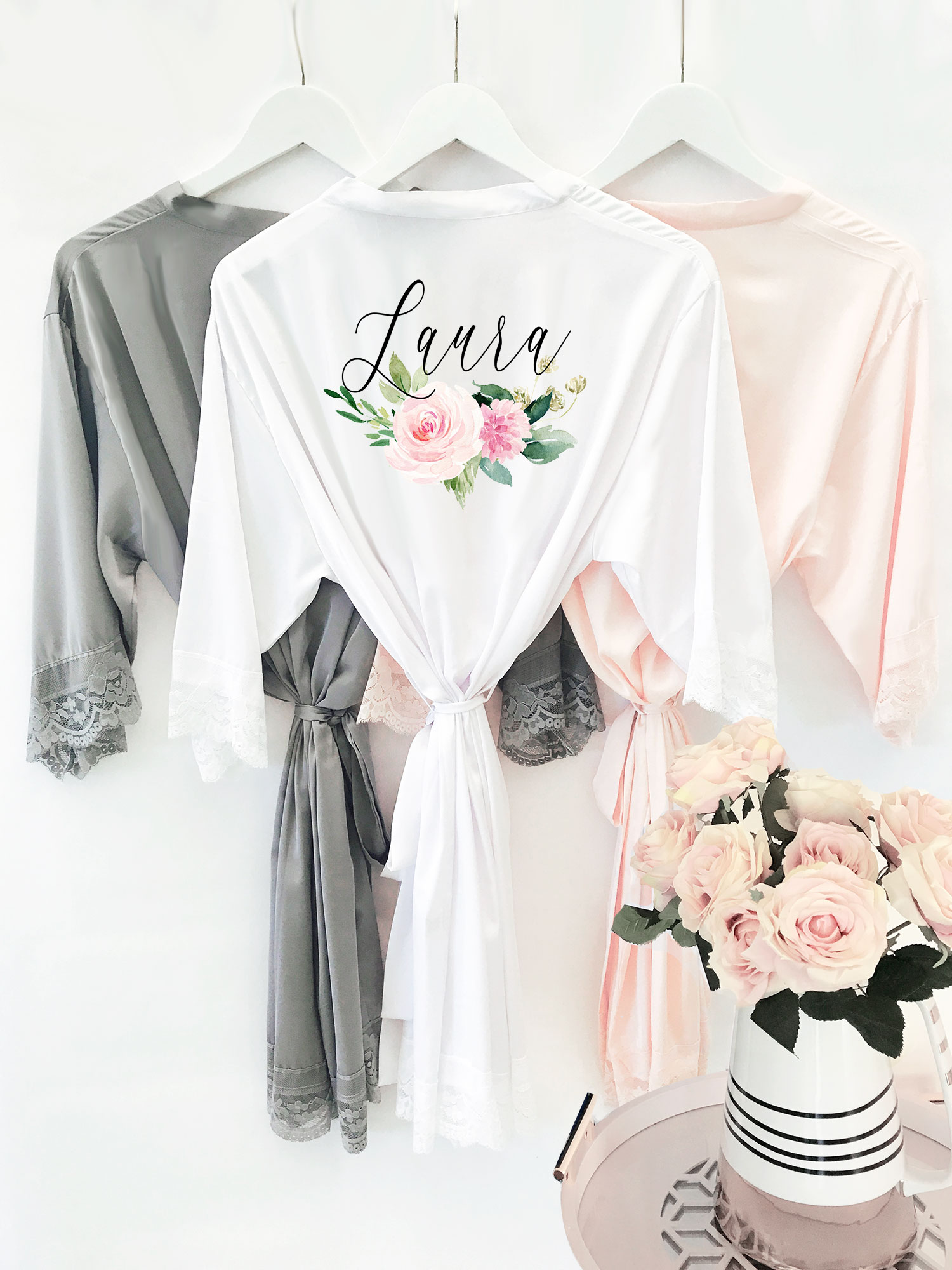 personalised ladies robe