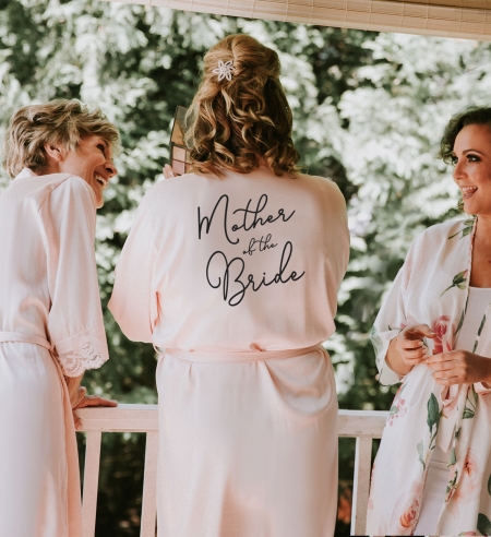 Bridesmaid Robes - Satin Lace