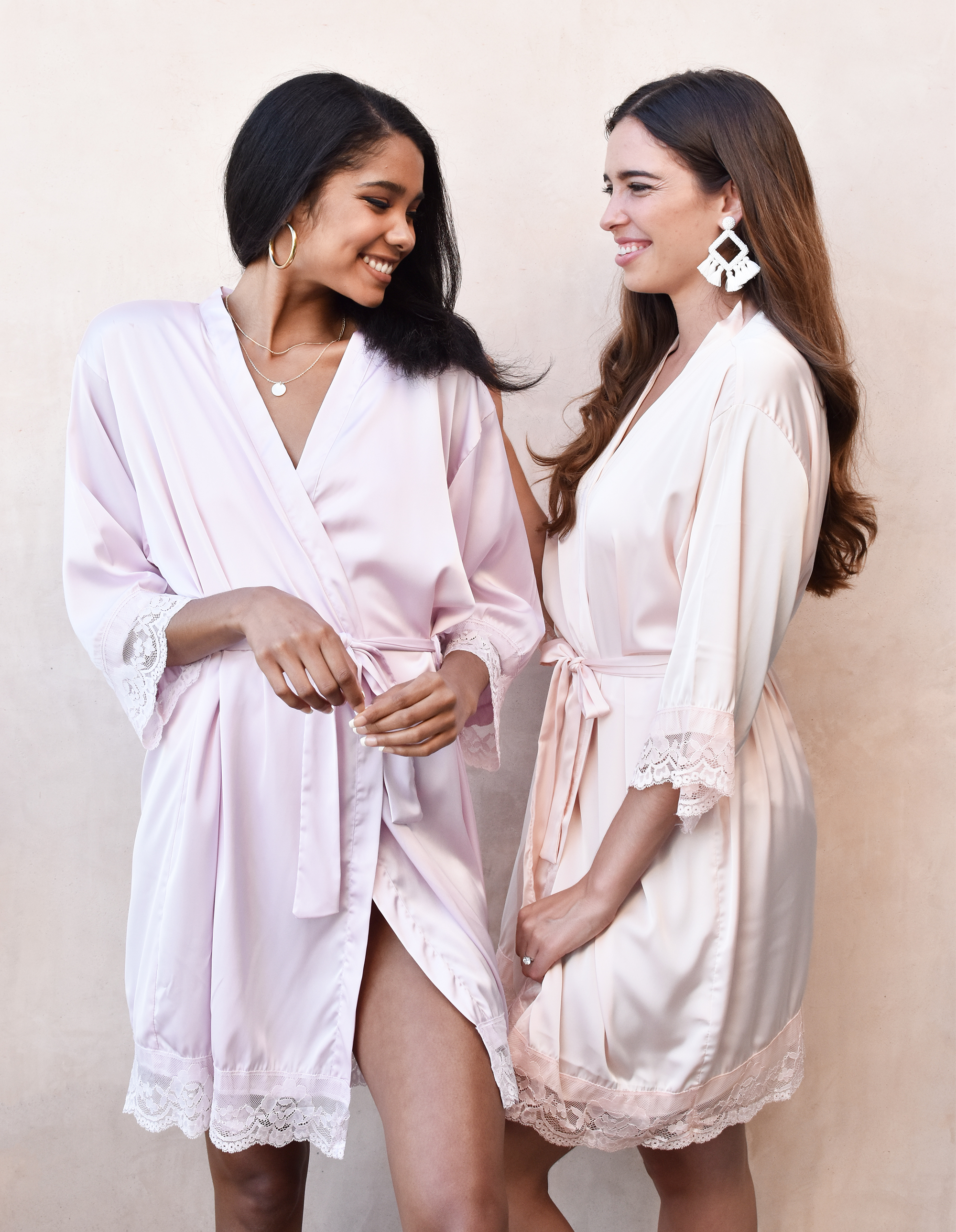 Satin Lace Robes